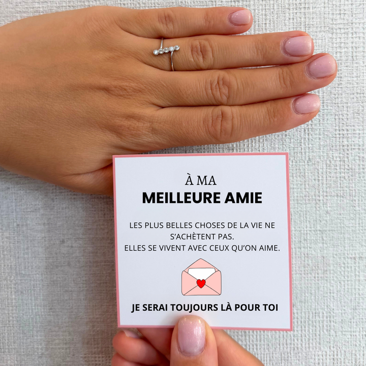 À Ma Meilleure Amie - Bague Liens Éternels I Ajustable