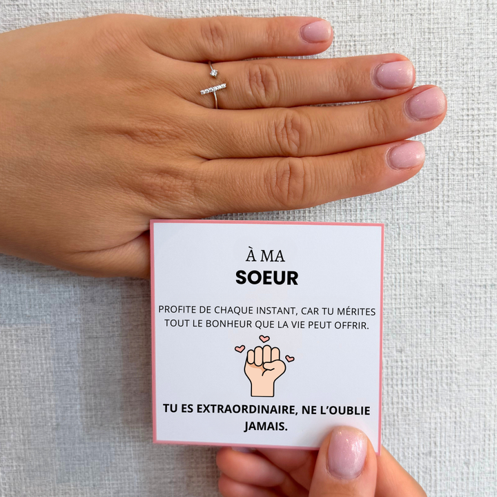 À Ma Soeur - Bague Girl Power I Ajustable