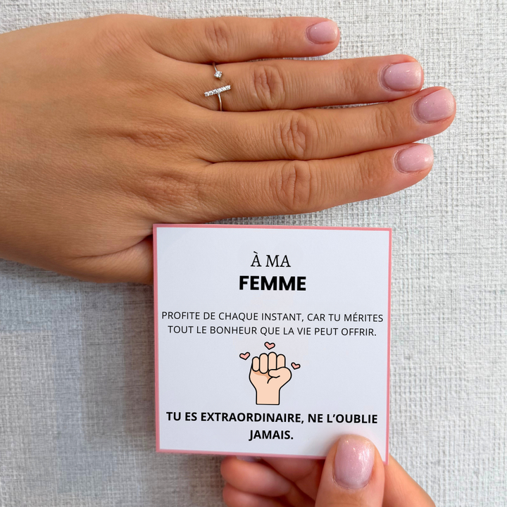 À Ma Femme - Bague Girl Power I Ajustable
