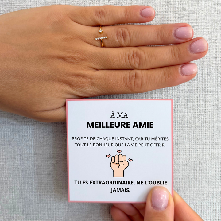 À Ma Meilleure Amie - Bague Girl Power I Ajustable