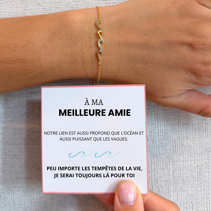À Ma Meilleure Amie - Bracelet Vague - Toujours Ensemble
