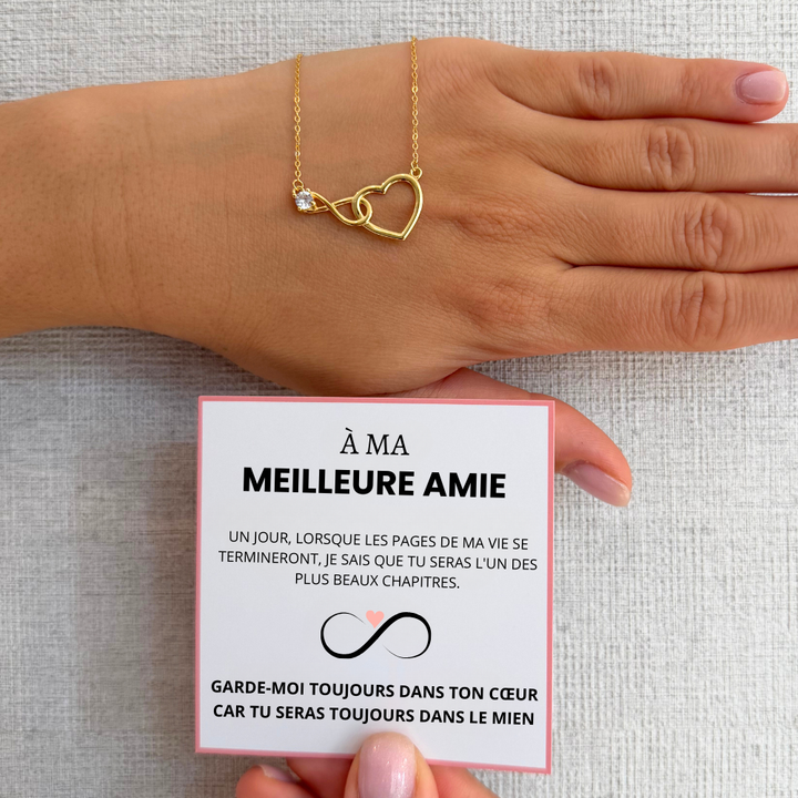 À Ma Meilleure Amie - Collier Cœur Infini