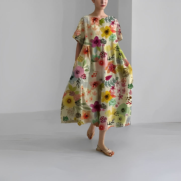 Amalia - Gorgeous Floral Women Dress
