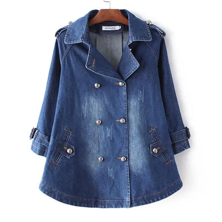 SARRA I Everyday Denim Cape Coat