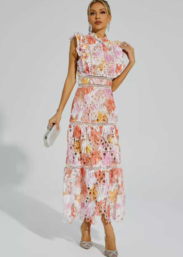 Melody - Hollow Sleeveless Maxi Dress