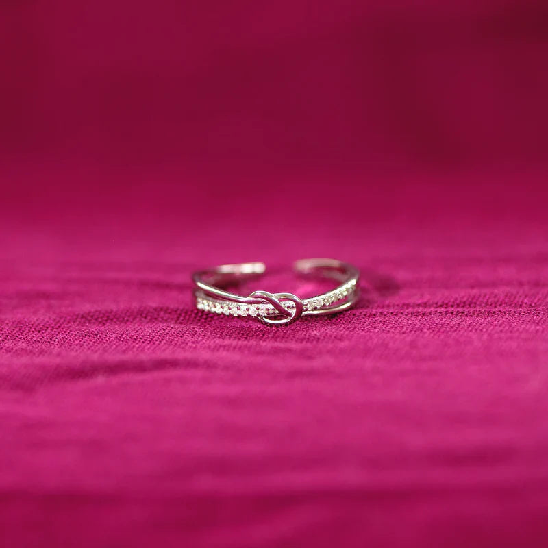 À Ma Femme - Bague Nœud Infini I Ajustable